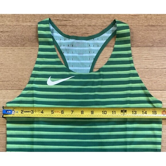 Nike Pro Elite Track Field Green Running Singlet CU9996-302 Womens Size Medium - Picture 4 of 7